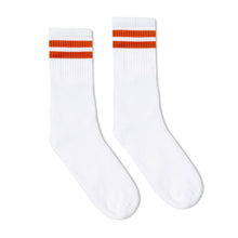 Load image into Gallery viewer, Orange 2-Stripe | White