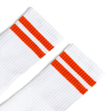 Load image into Gallery viewer, Orange 2-Stripe | White