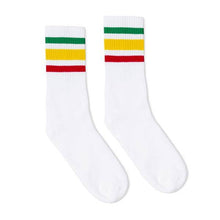 Load image into Gallery viewer, Rasta Socks | White
