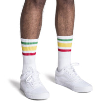 Load image into Gallery viewer, Rasta Socks | White