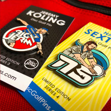 Load image into Gallery viewer, Big Sexy Disc Golf Pin Set - Big Jerm Series 3 & Sexton Series 4