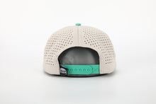 Load image into Gallery viewer, C1D Perforated Snapback - Khaki/Seafoam