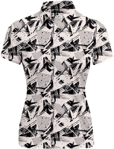 C1 Women's Polo V2 - Newspaper (PREORDER)