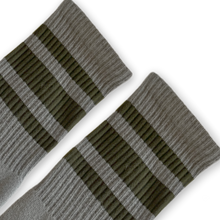 Load image into Gallery viewer, Scout Green Striped Socks | Marine Green

