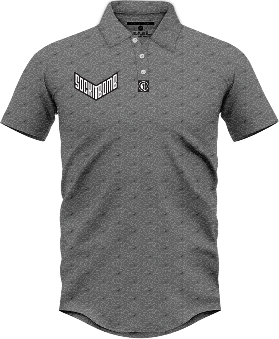 C1D x Wysocki Collection Polo V2 - Stealth Dino