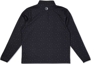 C1D Q-Zip Pullover - Black Splatter