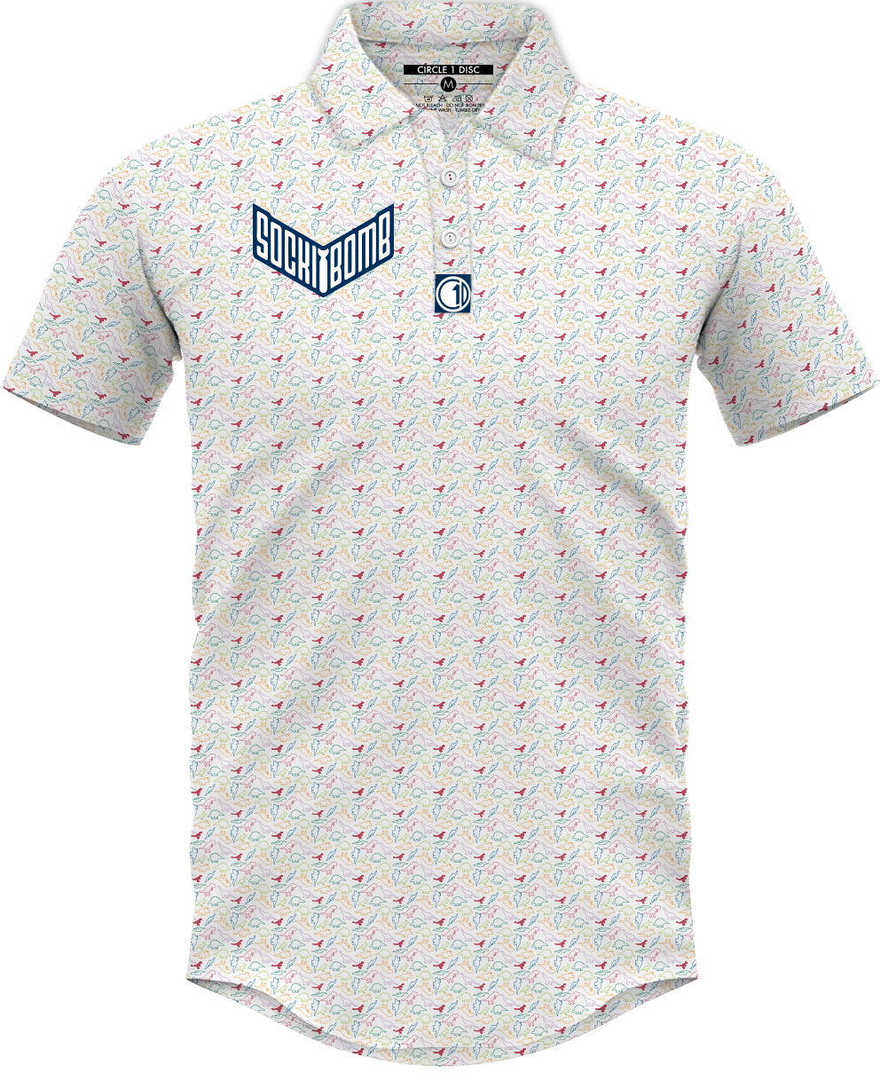 C1D x Wysocki Collection Polo - Dino Raptor