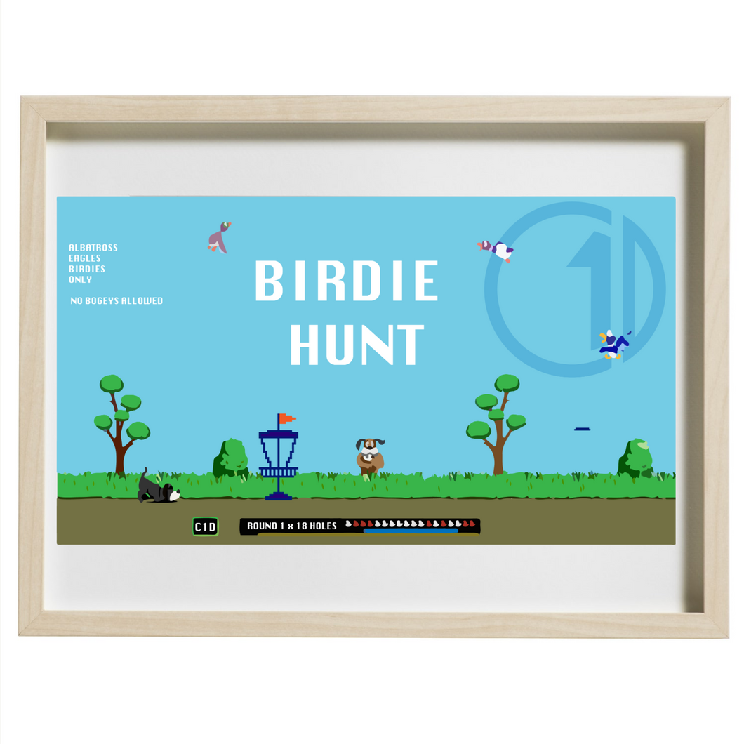 Framed Print - Birdie Hunt 12x16