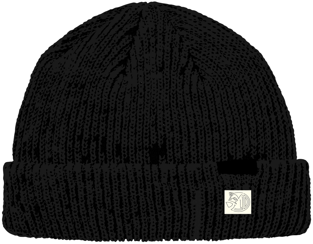 C1D x tpdg Recycled Fisherman Beanie - Black