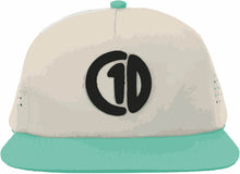 Load image into Gallery viewer, C1D Perforated Snapback - Khaki/Seafoam
